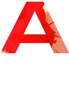 graphic letter a styled