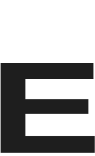 graphic letter e