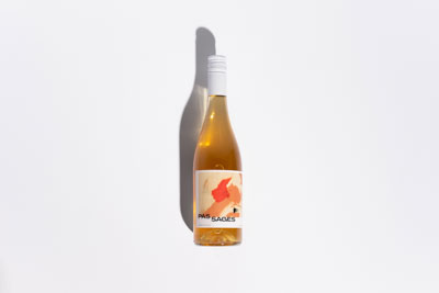 close-up of bottle label